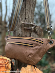 Kunstleder Mick - 174 hellbraun