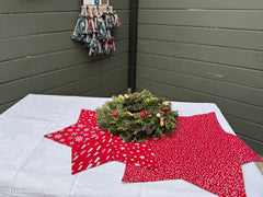 Canvas Wiebke Eiskristalle - 637 rot