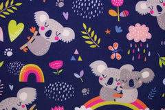 Softshell Stoff Koalas in Love Fräulein von Julie 2358