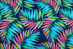 Baumwolljersey Digital Bunter Farn