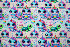 French Terry Digital Ella Unicorn