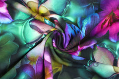 French Terry Digital Tropical Flower