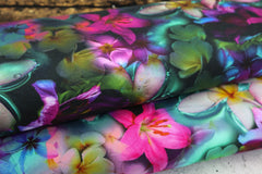 French Terry Digital Tropical Flower