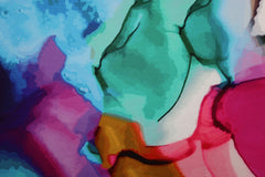 French Terry Digital Water Colour