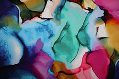 French Terry Digital Water Colour