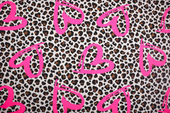 French Terry Neon Heart Leoprint by Qjutie