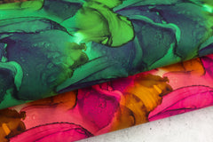 French Terry Digital Mira Marbeled