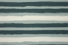 French Terry Stripes in Grey
