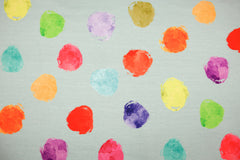 French Terry Watercolor Dots