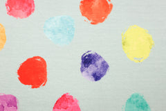 French Terry Watercolor Dots