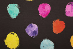 French Terry Watercolor Dots