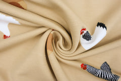 French Terry angerauht Chicken by Qjutie