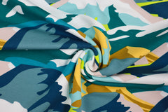 French Terry angerauht Mountains by Qjutie