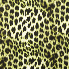 French Terry angeraut Digital Animal Look - grün