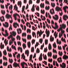 French Terry angeraut Digital Animal Look - rosa