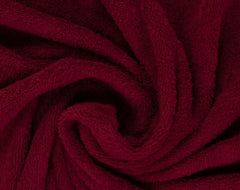Reststück: 1,50m - Frottee uni burgundy