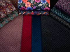 Steppsamt mit Punktprägung Galant - 299 schwarz