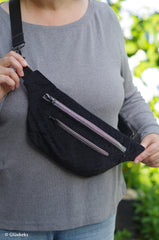 Steppsamt mit Punktprägung Galant - 299 schwarz