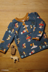 Baumwolljersey Lathi Weihnachtsmaus