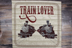 Kissen Panel Gobelin Train Lover