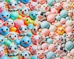 Baumwolljersey Digital Animal Balloons