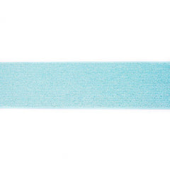 Gummiband Silber Glitzer 50mm