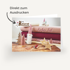 Gutschein Weihnachten Faltvariante