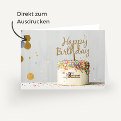 Gutschein Geburtstag Faltvariante