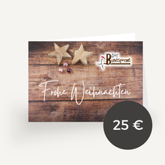 Gutschein Weihnachten 2 Faltvariante