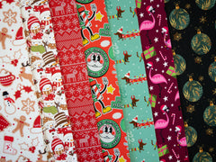 Sweatshirt Stoff Holly Schneemänner