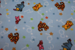 Reststück: 1,50m - Polar Fleece Lizenz Stoff - Winnie the Poo-