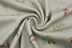 Interlock Jersey Waldtiere - lindgrün