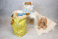Baumwoll Webware Happy Easter Ostereier