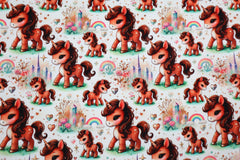 French Terry Digital Diamond Unicorn