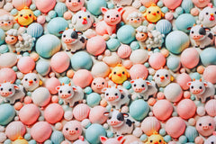 Baumwolljersey Digital Animal Balloons