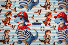 Panel Baumwolljersey Digital Dino Adventure