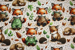 Baumwolljersey Digital Cozy Fox