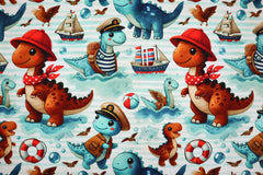 Baumwolljersey Digital Dino Adventure