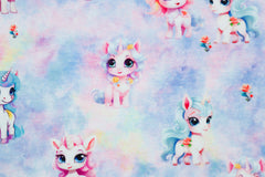 Baumwolljersey Digital Elaine Einhörner