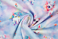 Baumwolljersey Digital Elaine Einhörner