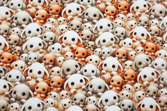 Baumwolljersey Digital Elefanten