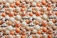 Baumwolljersey Digital Bauernhof Tiere - Design Kuh