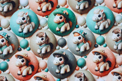 Baumwolljersey Digital Pony Balloon