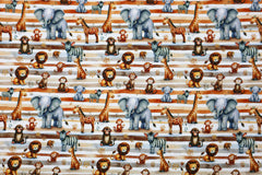 Baumwolljersey Digital Streifen Safari