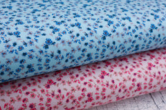 Baumwolljersey Digital Jade Blümchen