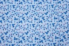 Baumwolljersey Digital Jade Blümchen