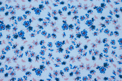 Baumwolljersey Digital Jade Blümchen