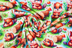 Baumwolljersey Digital Kleine Biber