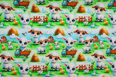 Baumwolljersey Digital Kleines Lämmchen