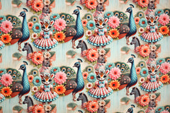Baumwolljersey Digital Pretty Animals